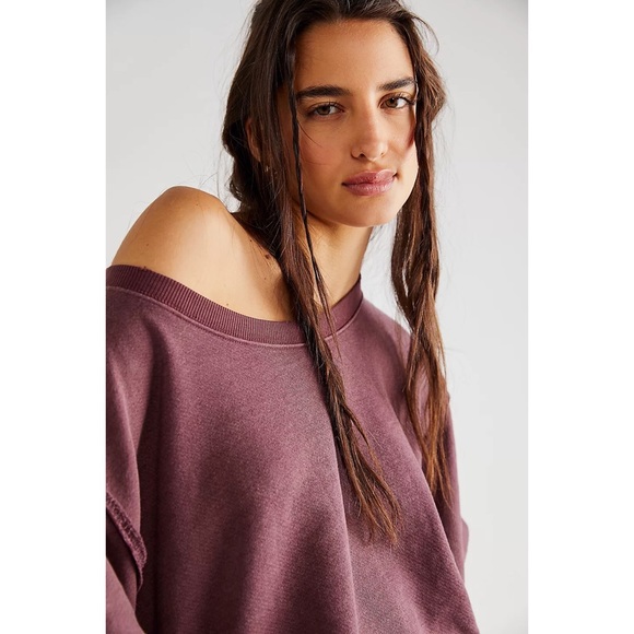 Free People Camden Sweatshirt Very Oversized Slouchy - Picture 4 of 6